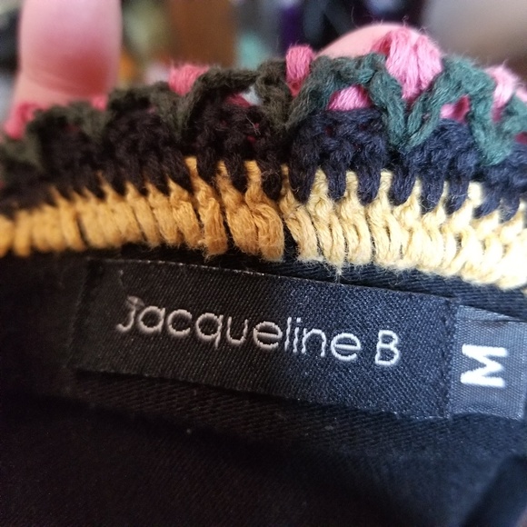 💫3 for $25!!! Jacqueline B Black Knit Sweater/Jacket Sz M - Picture 6 of 6